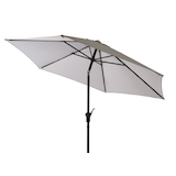 CANVAS Striped Market Umbrella, Polyester Fabric, Black & White Stripes CloseUp