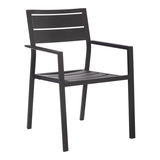 CANVAS Hastings Stacking Aluminum Chair Front_Three_Fourths_Angled_Right