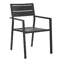 CANVAS Hastings Stacking Aluminum Chair Front_Three_Fourths_Angled_Right