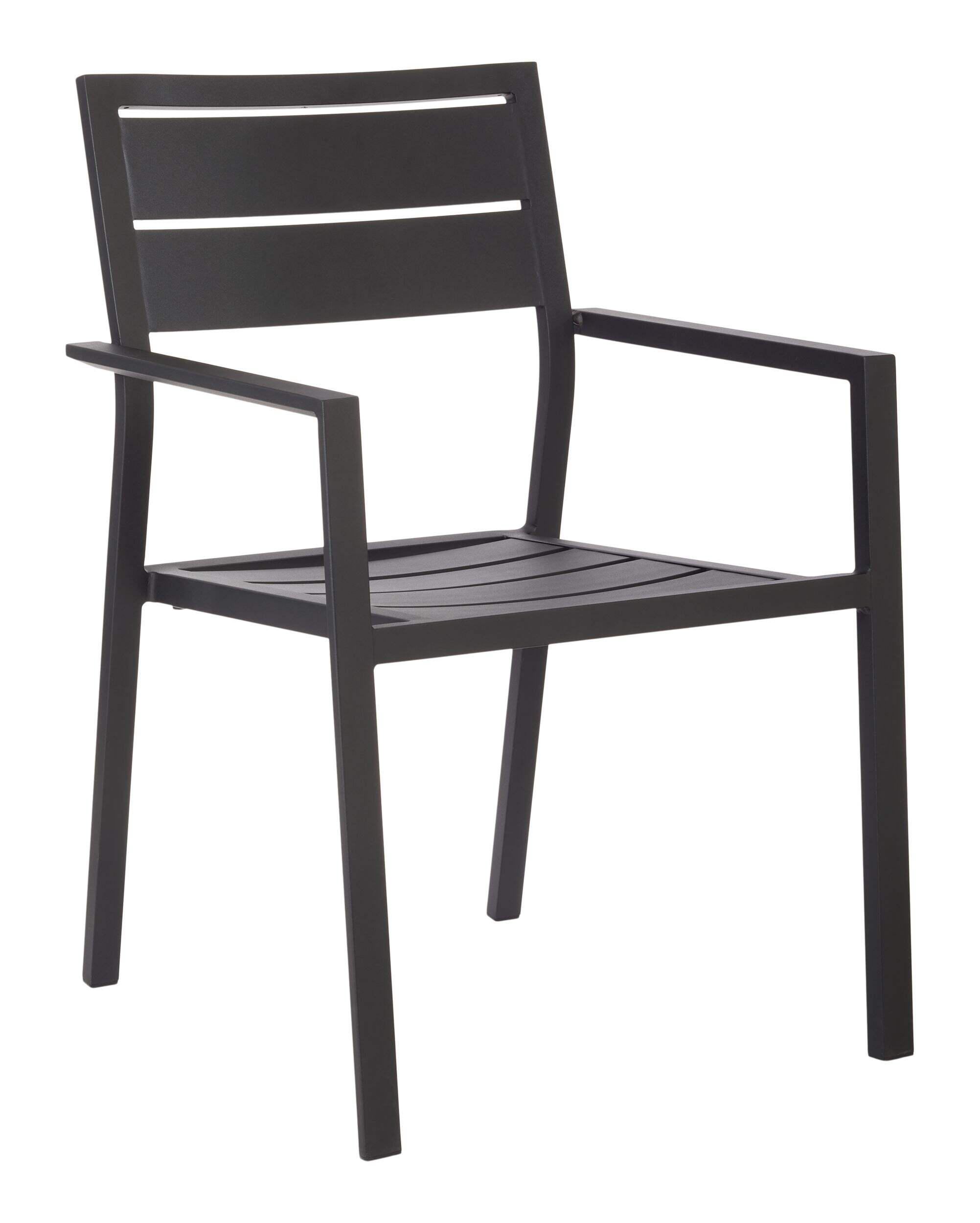CANVAS Hastings Stacking Aluminum Chair Front_Three_Fourths_Angled_Right