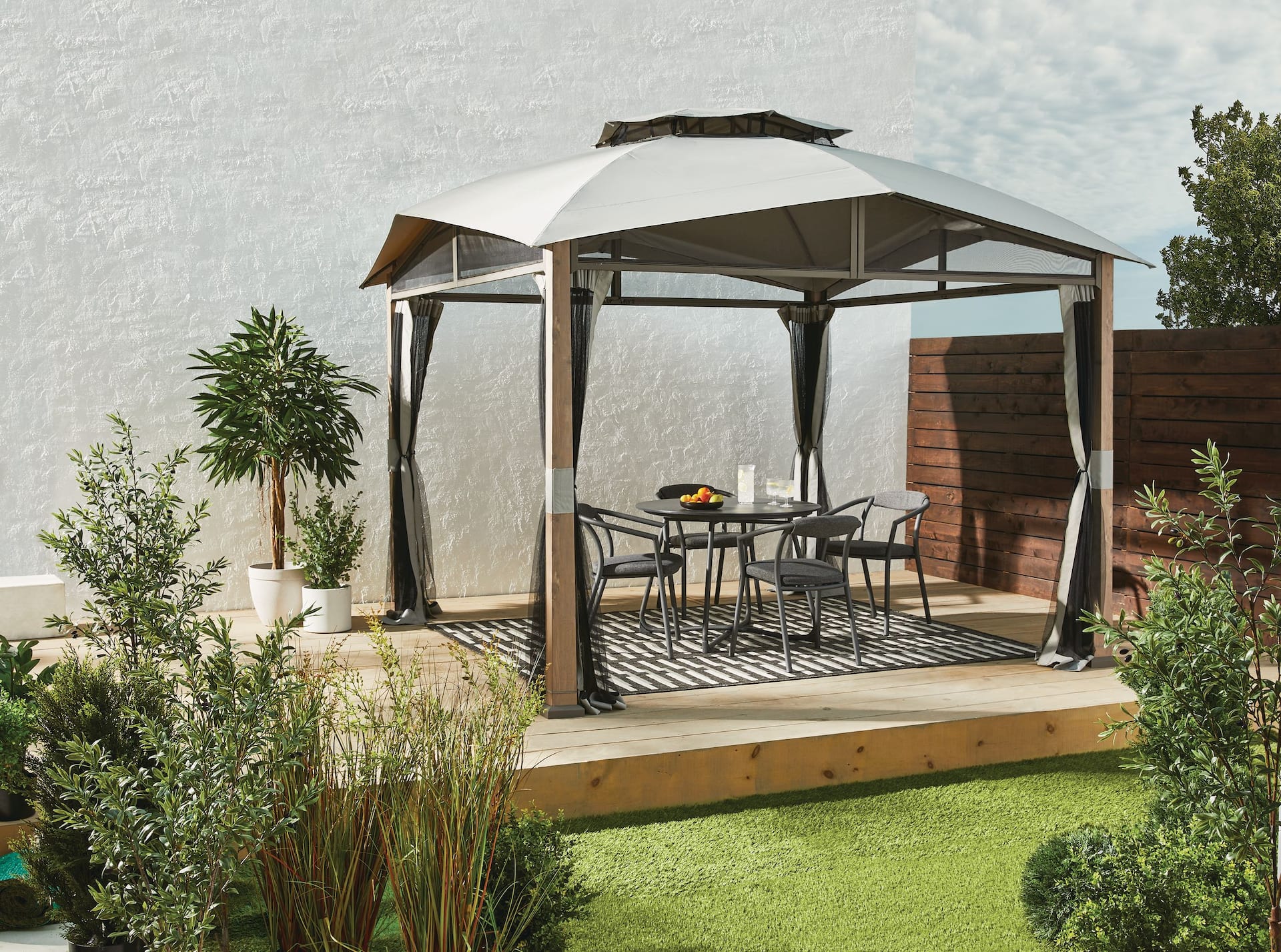 Canvas top gazebo hotsell