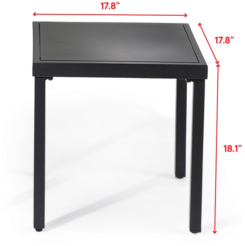 CANVAS Mercier Outdoor/Patio Conversation Set w/Tempered Glass Tabletop