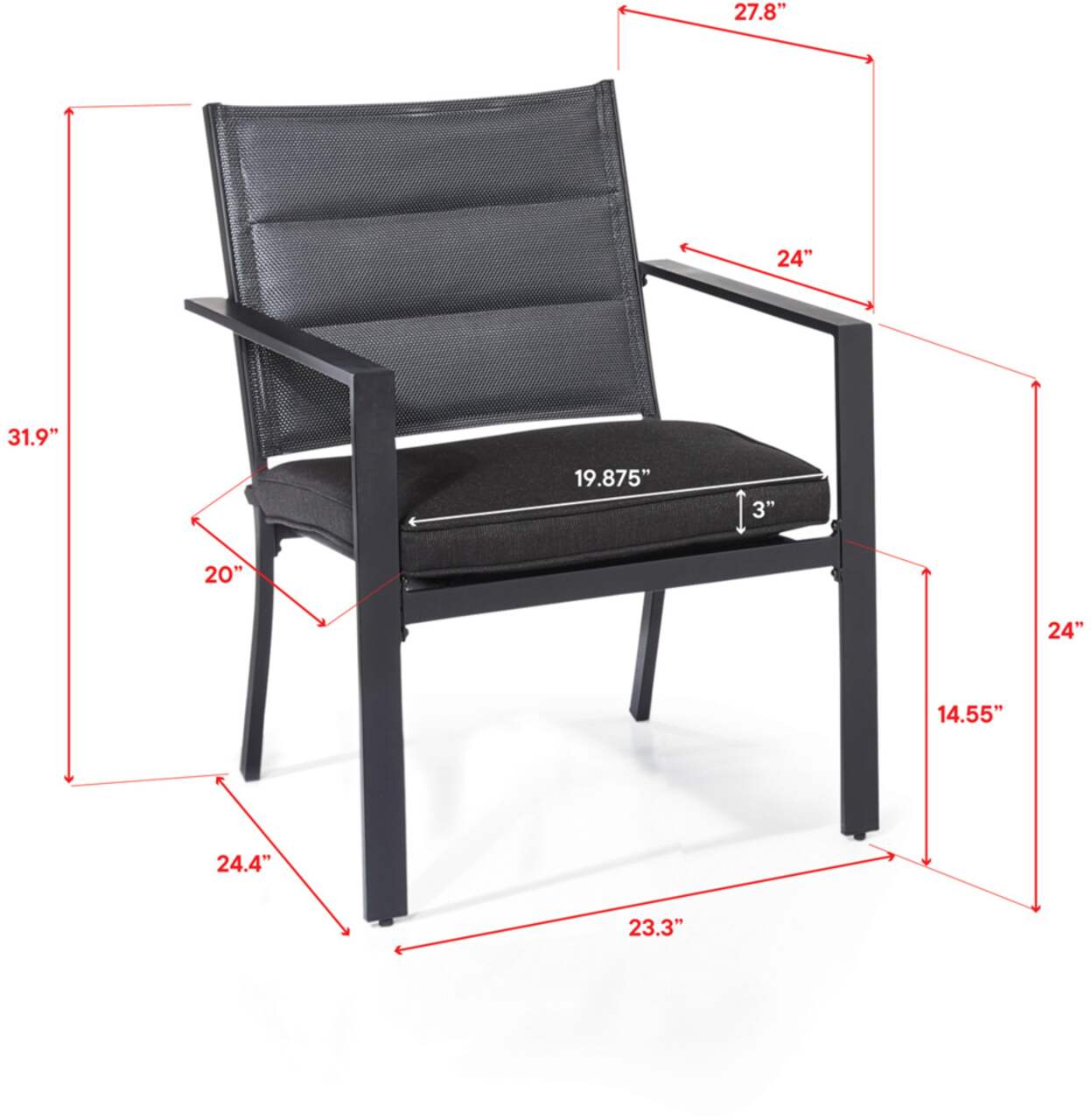 Canvas mercier patio conversation set sale