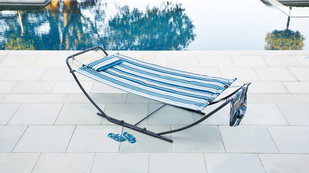 For Living Folding Hammock With Stand | Canadian Tire