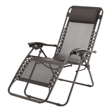 For Living Zero Gravity Outdoor/ Patio Chat Set, Grey, 3-Pc Front_Angled_Left