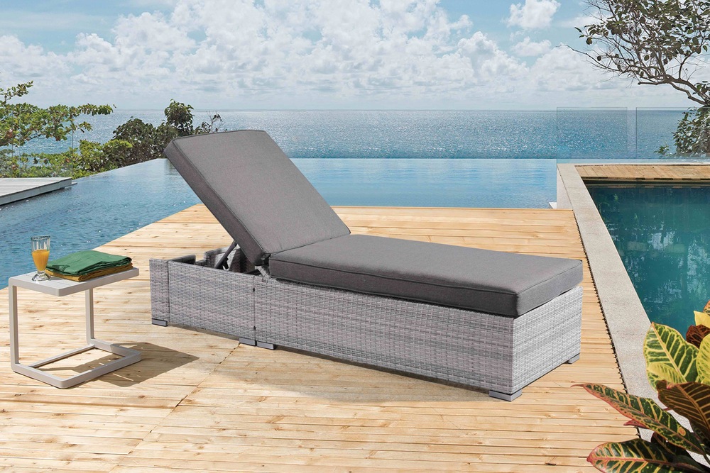 Chaise longue de jardin avec coussins Velago Torino Canadian Tire