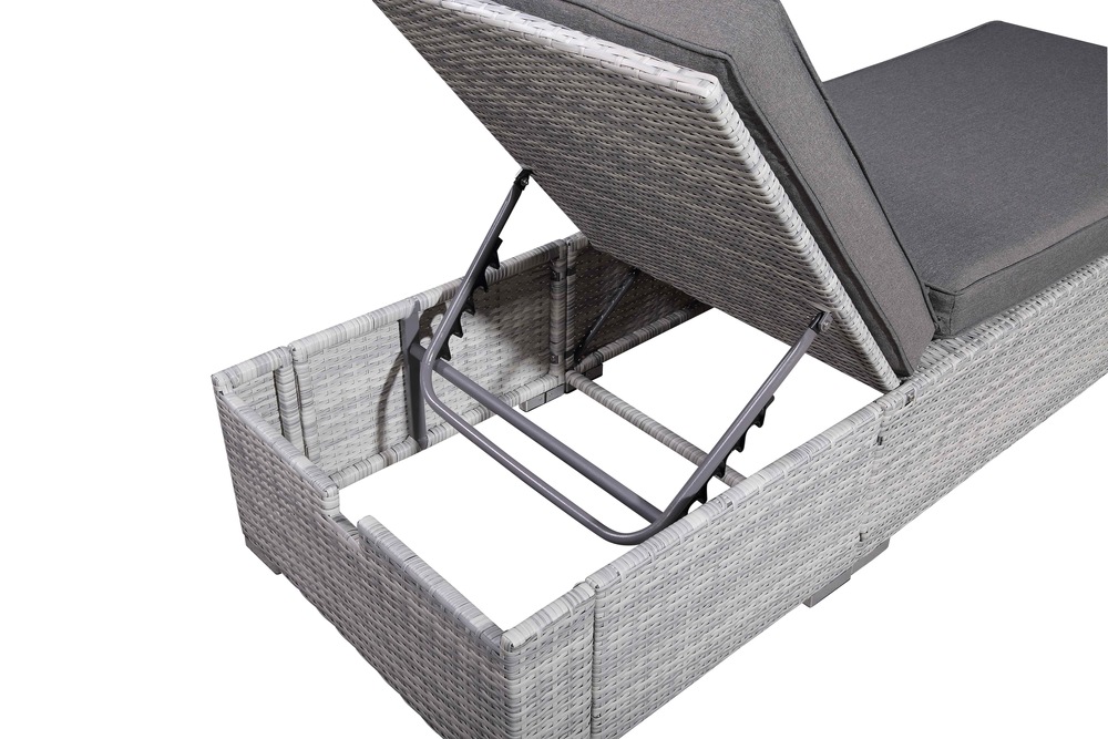 Chaise longue de jardin avec coussins Velago Torino Canadian Tire