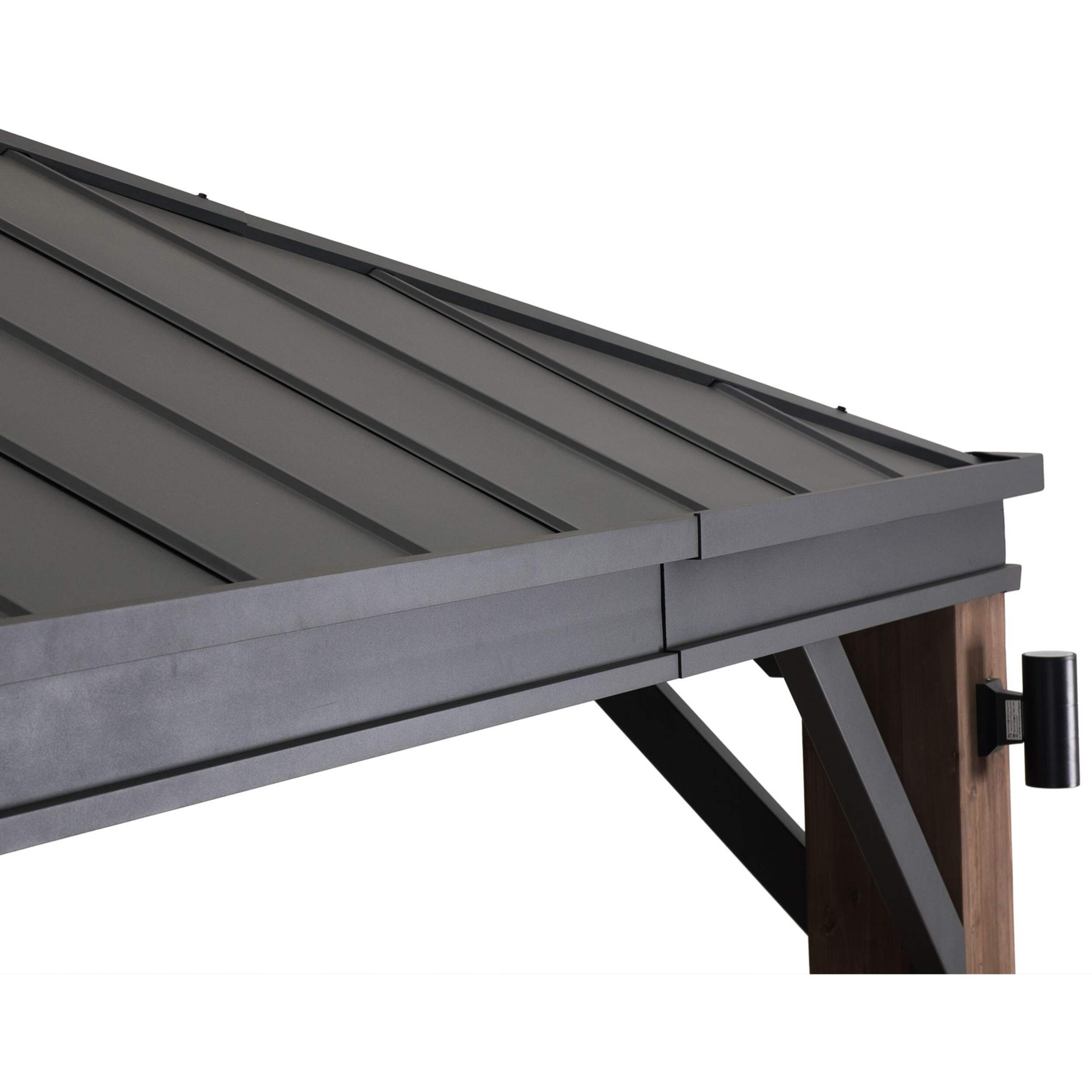 Sunjoy SummerCove Elmgrove Gazebo with LED Lighting, 12ft x 14ft