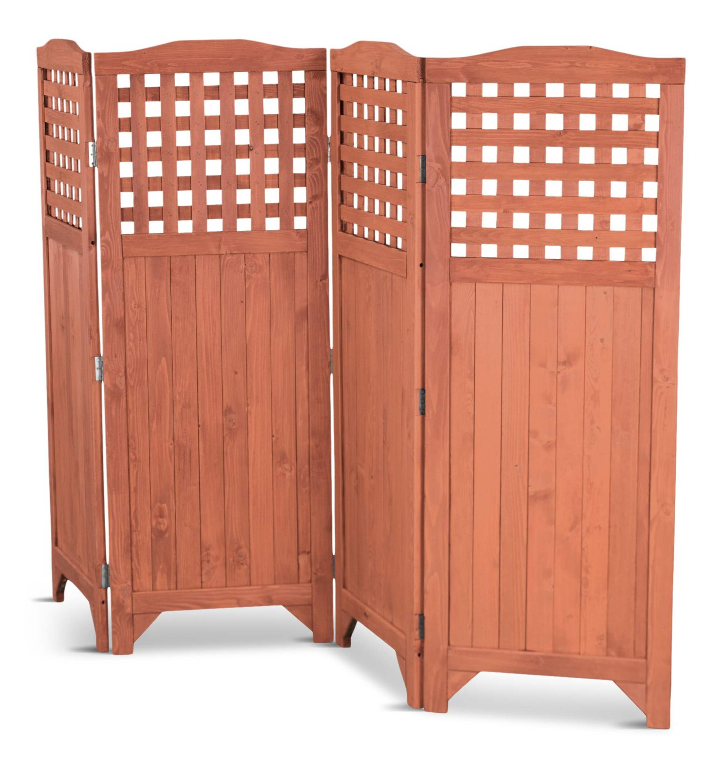 Leisure Season Folding Patio & Garden Privacy Screen Front_Three_Fourths_Angled_Left