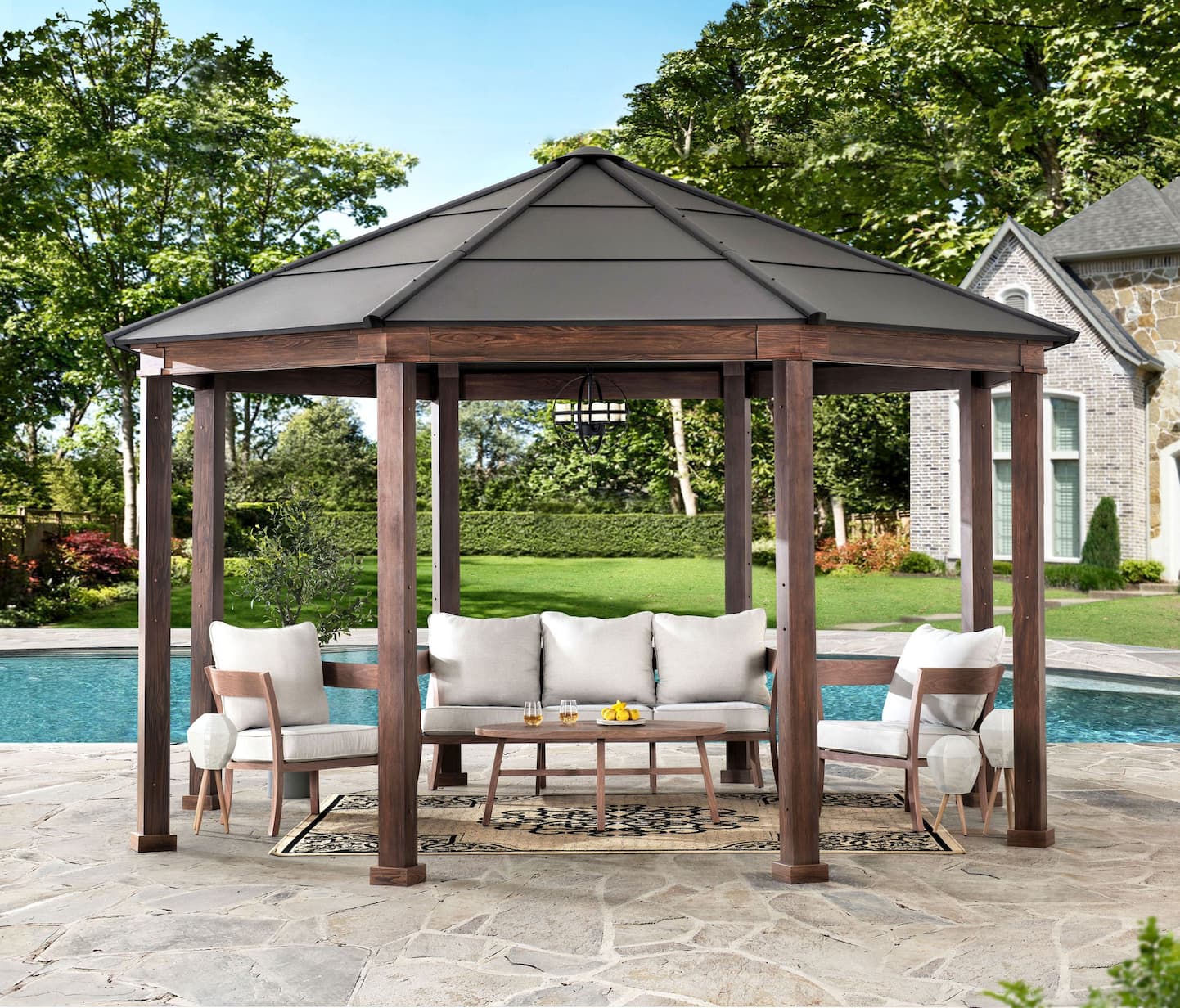 Sunjoy Daybreak Gazebo, 15 x 15-ft | Canadian Tire