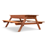 Leisure Season Picnic Table with Storage Compartment Front_Three_Fourths_Angled_Right