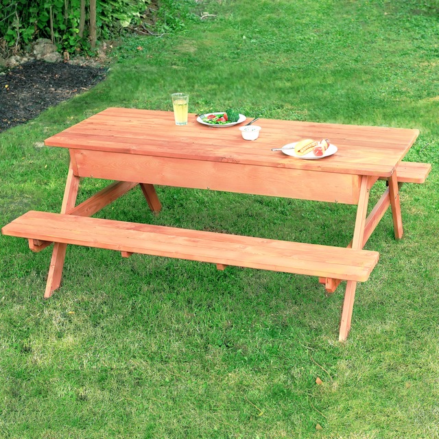 Leisure Season Picnic Table with Storage Compartment Canadian Tire
