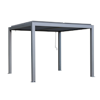 Pergola à persiennes Gazebo Penguin Vikos, structure en aluminium, 10 x 10 pi