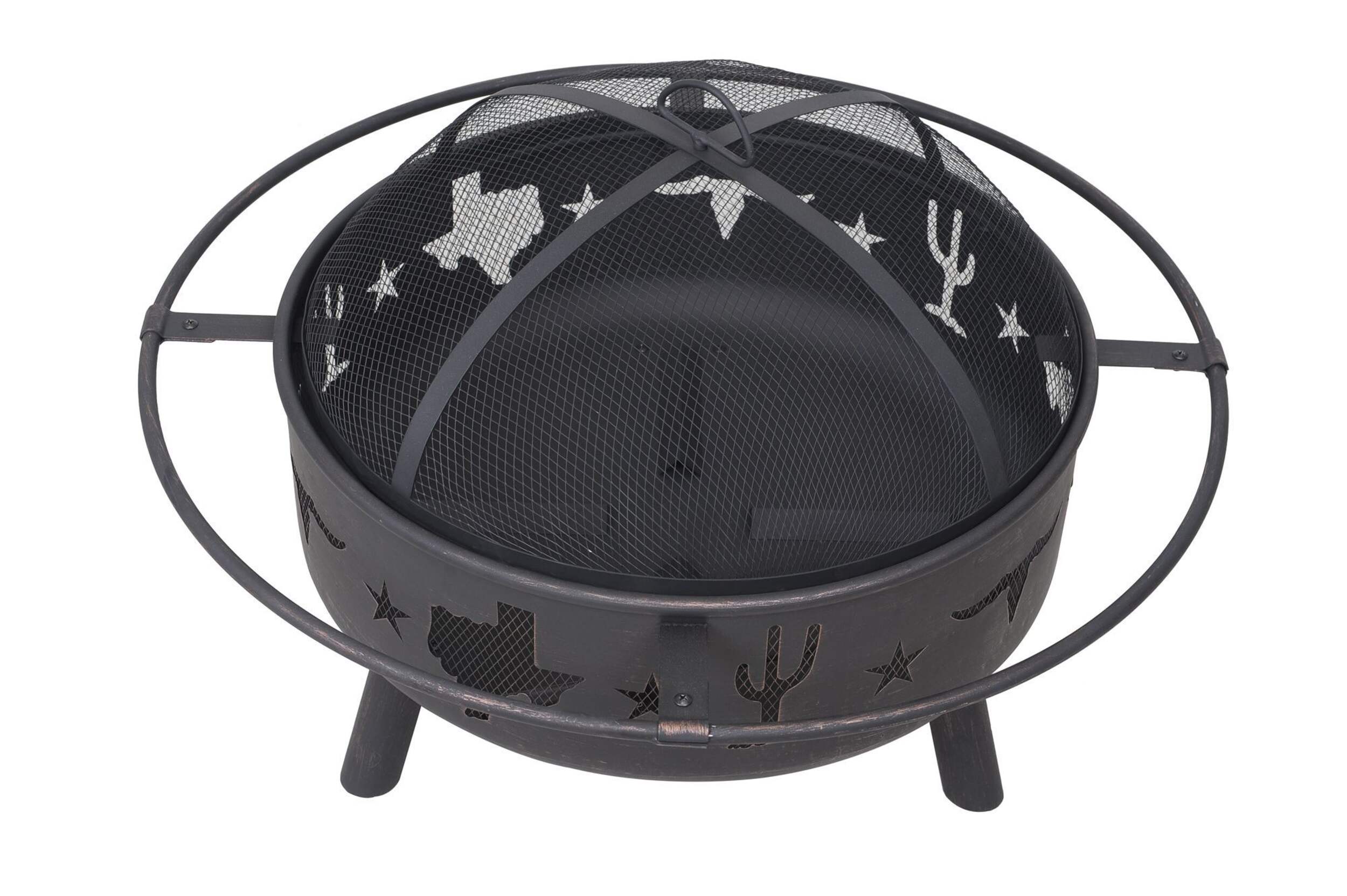 Sunjoy Jasper Fire Pit, 32-in Overhead_Plunge
