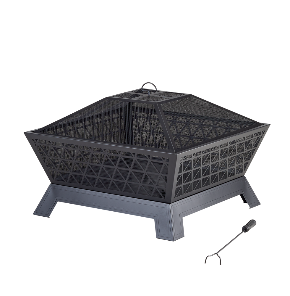 For Living Amelia Outdoor Square Wood Firepit Canadian Tire