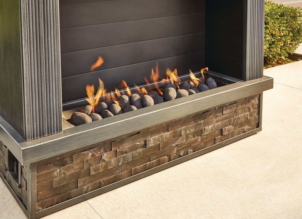 CANVAS Ayles Outdoor Gas Fueled Fireplace Canadian Tire