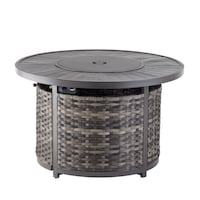 Table foyer CANVAS Clareview pour l'extérieur, 55 000 BTU Front_Elevated