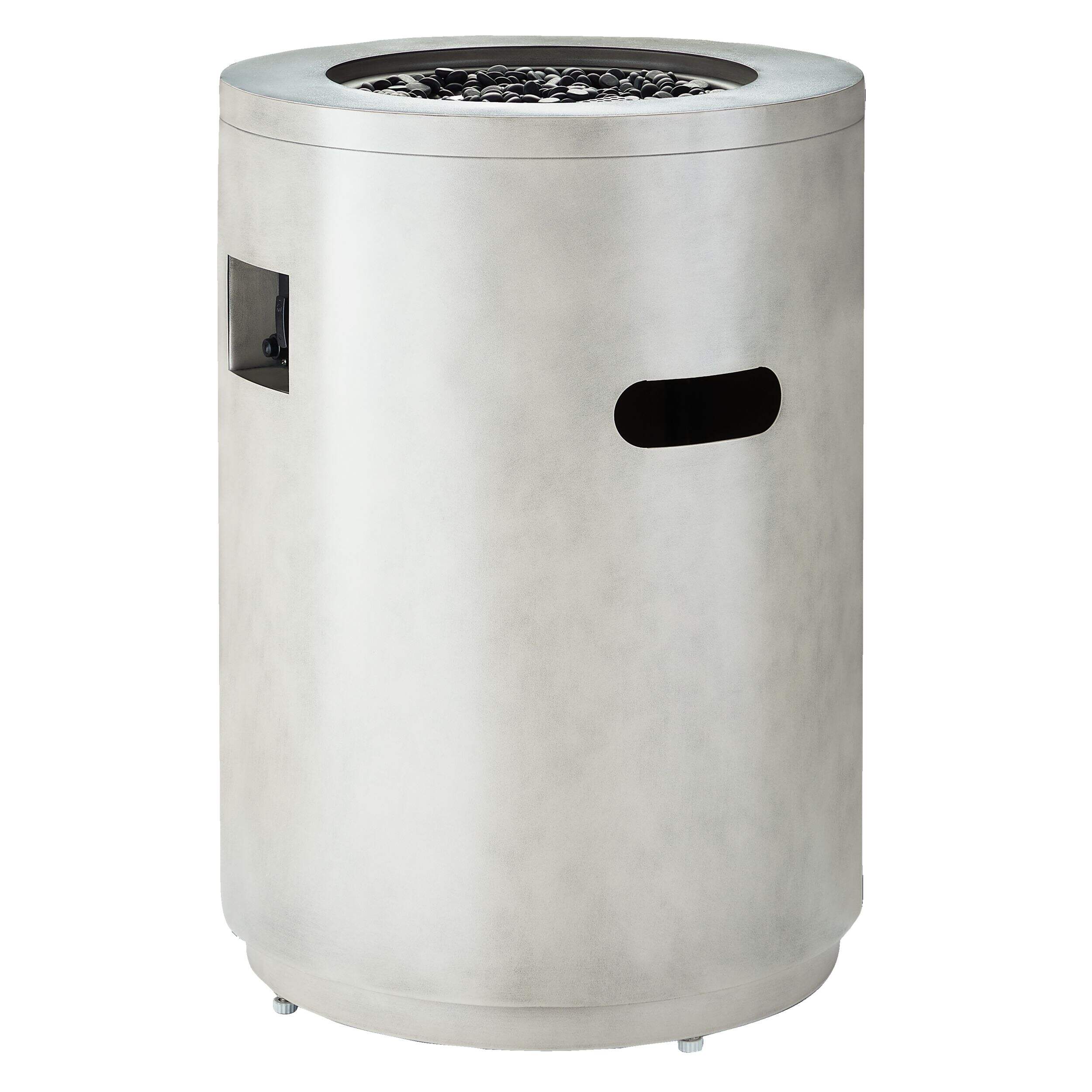 CANVAS Steel Convertible 40,000 BTUs Erikson Gas Fire Table, 20in