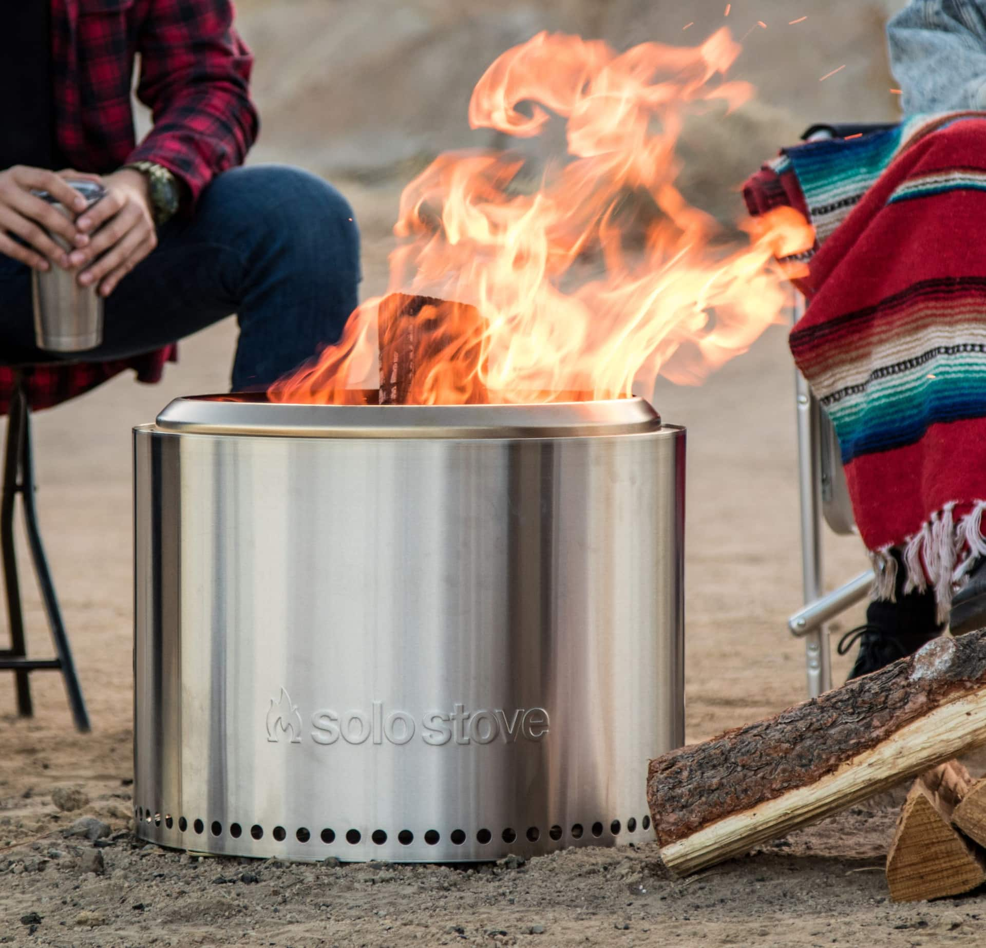 Solo Stove Stainless Steel Smokeless Bonfire Fire Pit with