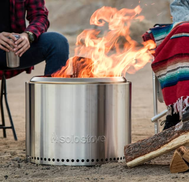 Solo Stove Stainless Steel Smokeless Bonfire Fire Pit with Removable ...