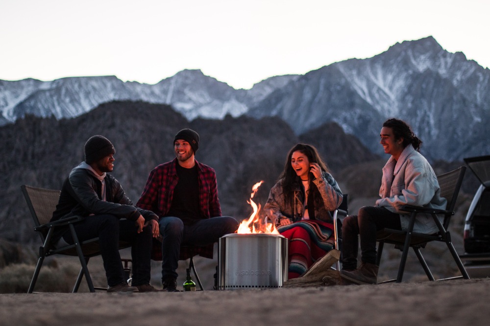 Solo Stove Stainless Steel Smokeless Bonfire Fire Pit with Removable