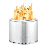 Solo Stove Stainless Steel Smokeless Bonfire Fire Pit with Removable Ash Pan, 19.5 x 14-in Front_Elevated