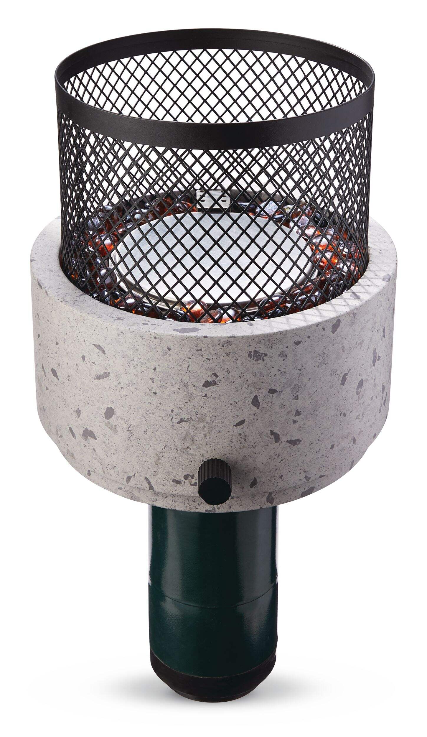 CANVAS Cinder Round Outdoor Tabletop Gas Fire Pit, 11,000 BTU Front_Elevated