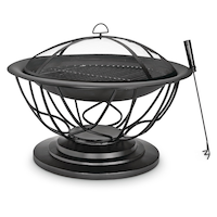 For Living Savona Round Wood-Burning Outdoor Fire Bowl/Fire Pit,  29.5 x 20-in