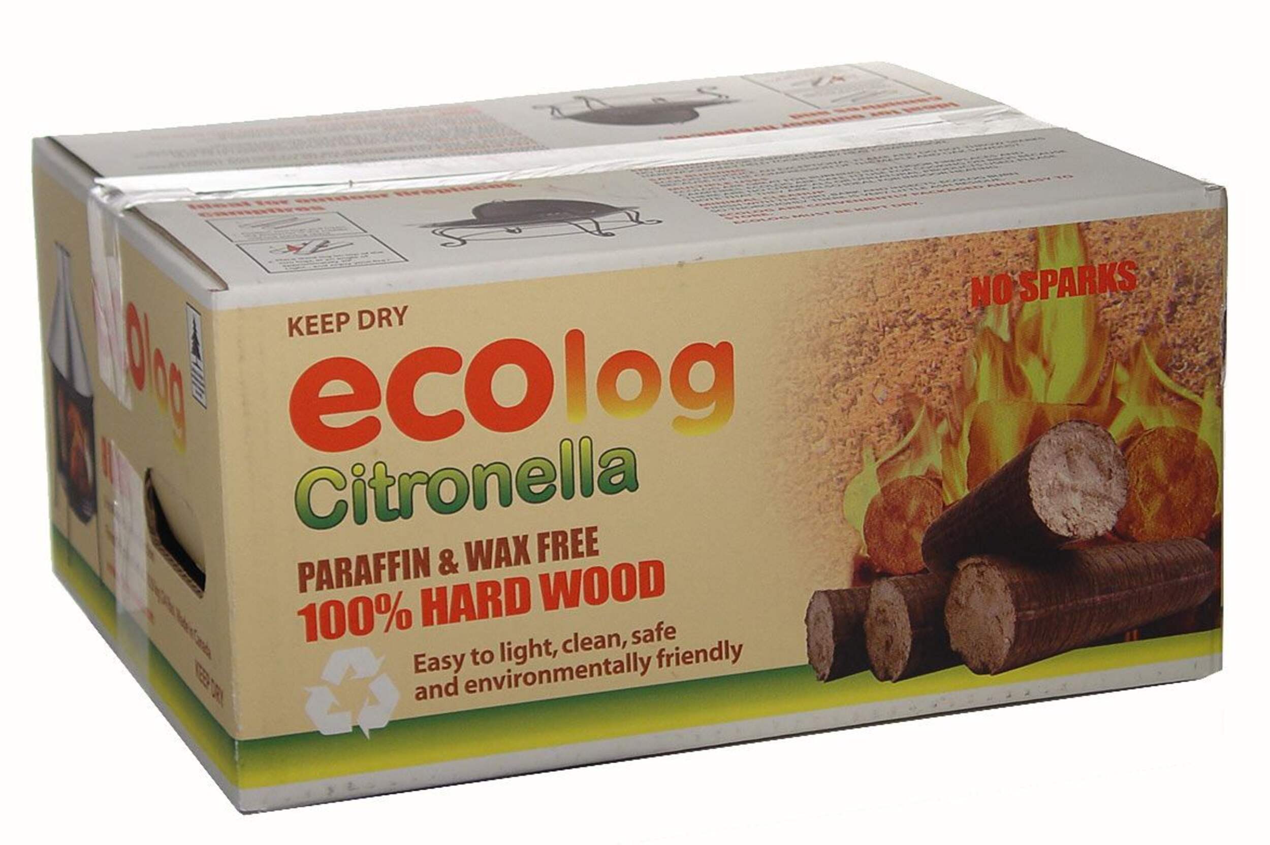 Ecolog Citronella Logs, 8-Pk Front_Three_Fourths_Angled_Right