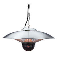 For Living Hanging Infrared Electric Patio Heater with LED Remote Control, 1500W Front_Flat