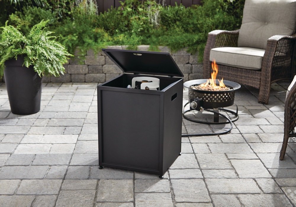 For Living 20lb Propane Tank Hideaway/Holder For Fire Pit Canadian Tire
