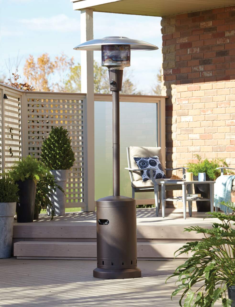 For Living Patio Heater Brown