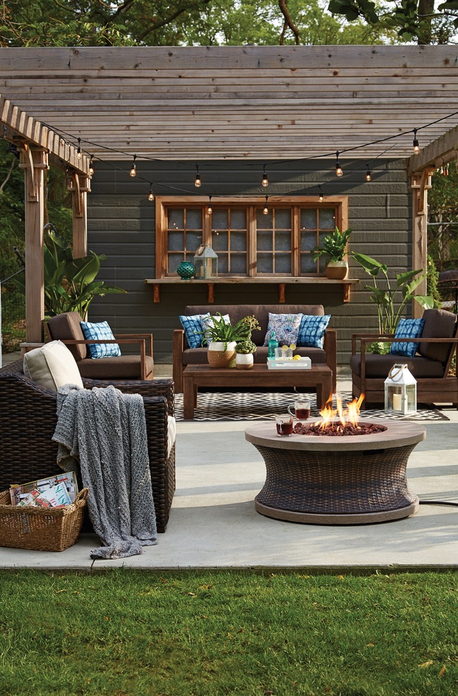 CANVAS Moraine Gas Fire Table Canadian Tire