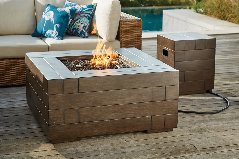 Canvas Aluminum Crestwood Gas Fire Table Canadian Tire