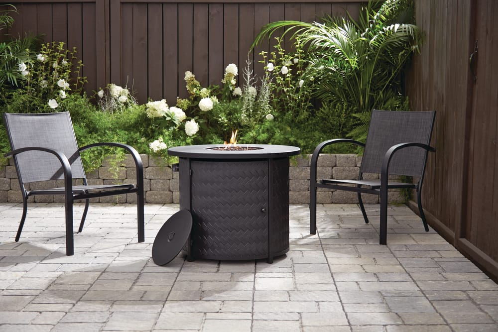 outdoor propane fire pit table