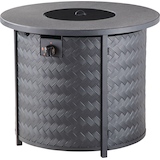 Table avec foyer d'extérieur For Living Tuscan au propane, 50 000 BTU Front_Angled_Left