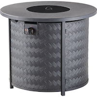 For Living Tuscan Propane Gas Outdoor Fire Pit Table, 50,000 BTU Front_Angled_Left