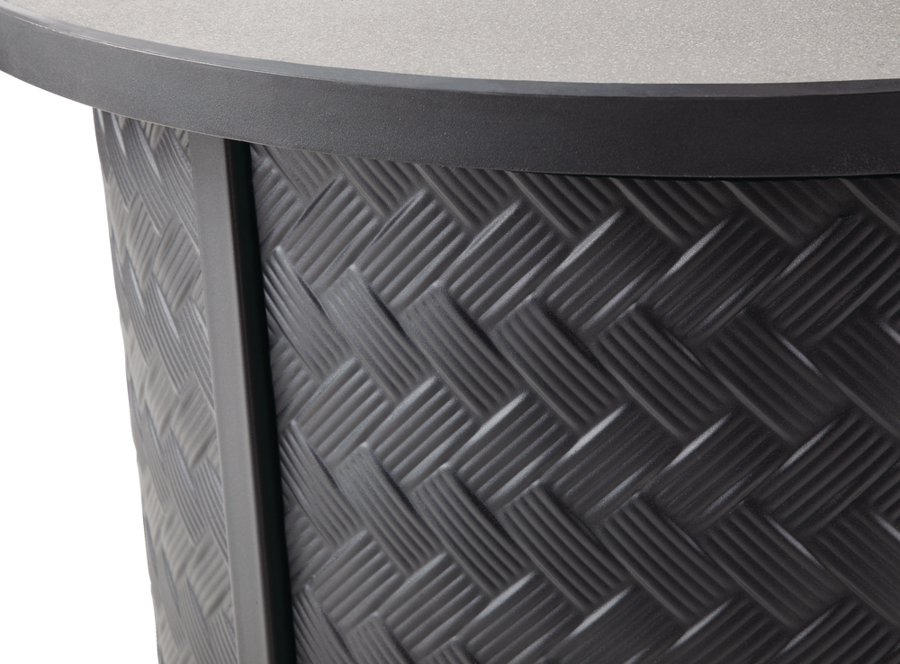 For Living Tuscan Propane Gas Outdoor Fire Pit Table, 50,000 BTU