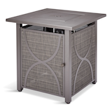 Table avec foyer d'extérieur For Living Bluebay, carré, 40 000 BTU, noir Front_Three_Fourths_Angled_Right