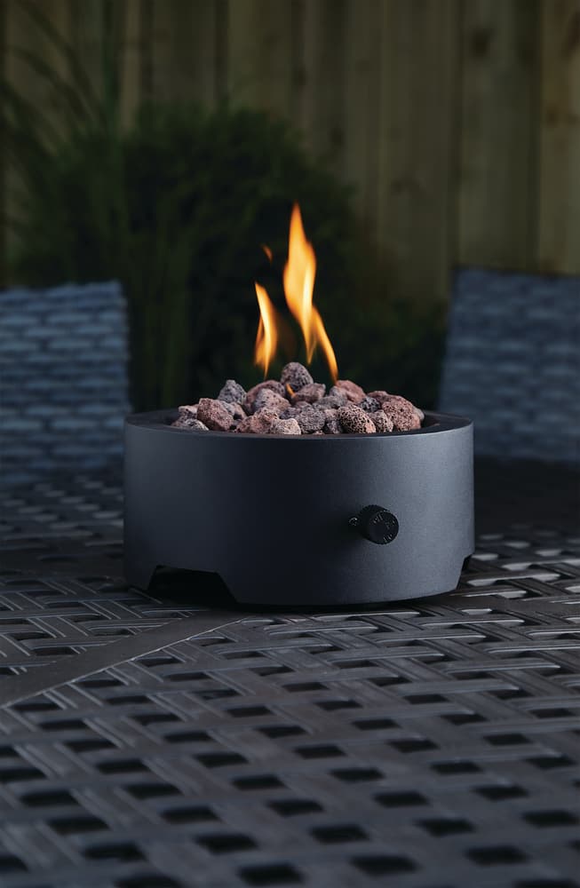 Propane Gas Outdoor Fire Bowl Pit, Round Gas Fire Pit Table Top Dimensions