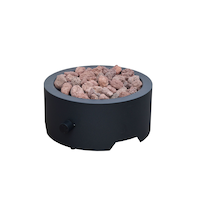 Brasero/foyer d'extérieur au propane pour dessus de table For Living, 10 000 BTU, 1 lb Front_Three_Fourths_Angled_Right