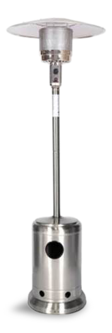 For Living Propane Outdoor Patio Heater, 46,000 BTU, Stainless Steel