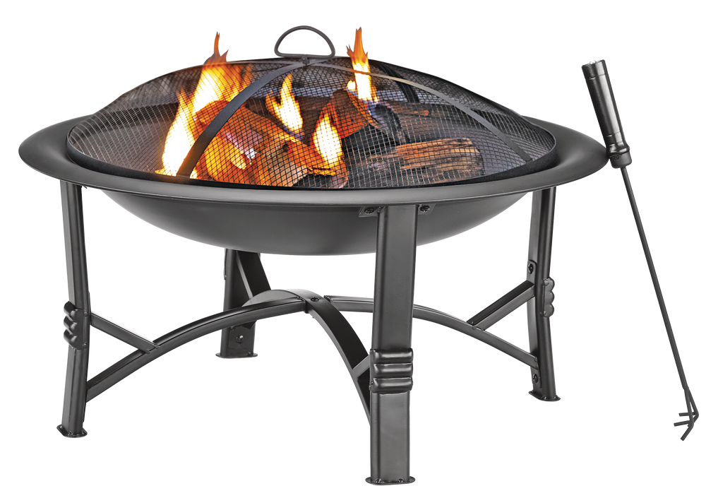 For Living Augusta Round Wood Burning Outdoor Fire Bowl Pit W Fireplace 29 5 X 19 In Canadian Tire For Living Augusta Round Wood Burning, Portable Propane Fire Pit Canadian Tire