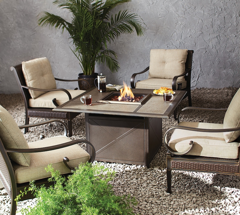 CANVAS Sorento Gas Fire Table Canadian Tire