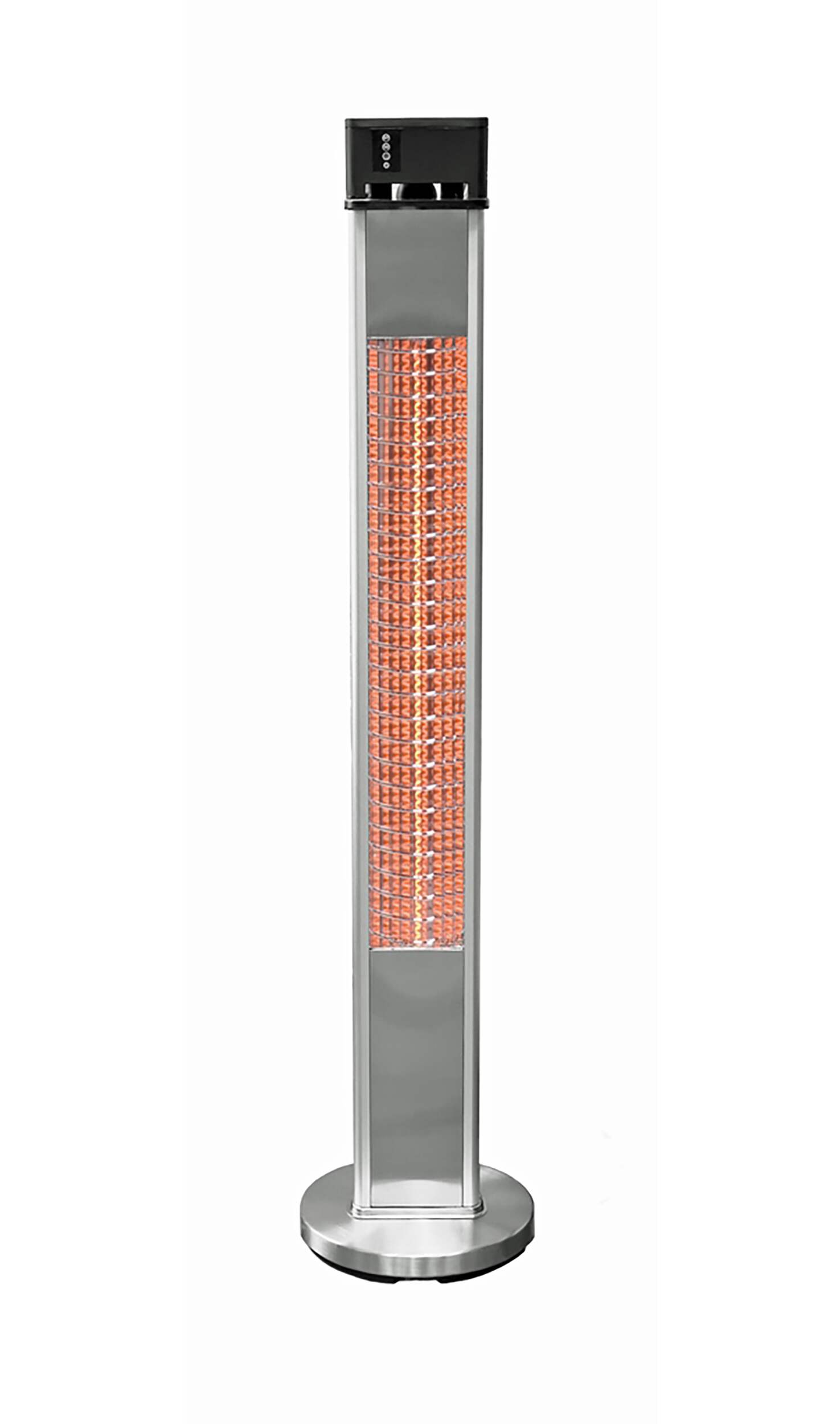 EnerG+ Vertical Freestand Outdoor Infrared Electric Patio Heater, 1500W Front_Flat