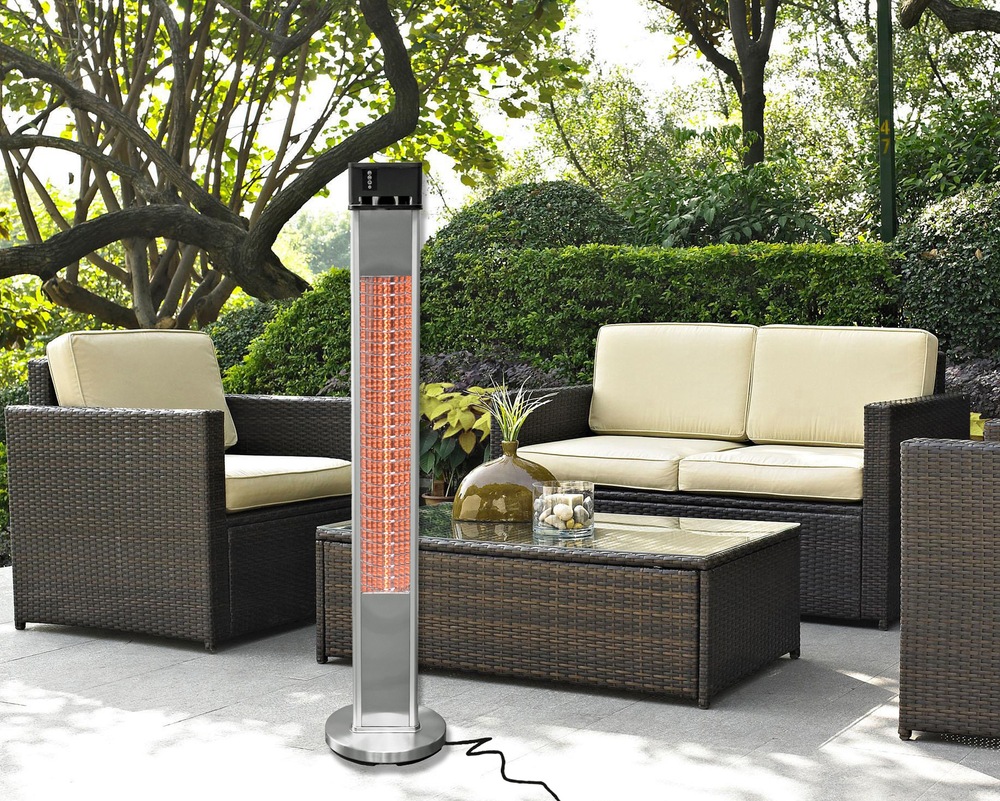 Westinghouse EnerG+ Vertical Freestand Outdoor Infrared Electric Patio Heater, 1500W Canadian Tire