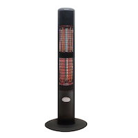 EnerG+ Infrared Electric Patio Heater, Freestand Dual Bulb Front_Flat