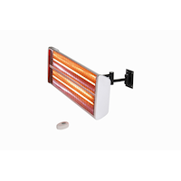 EnerG+ Infrared Electric Patio Heater, Wall Mounted Dual Heat Front_Flat
