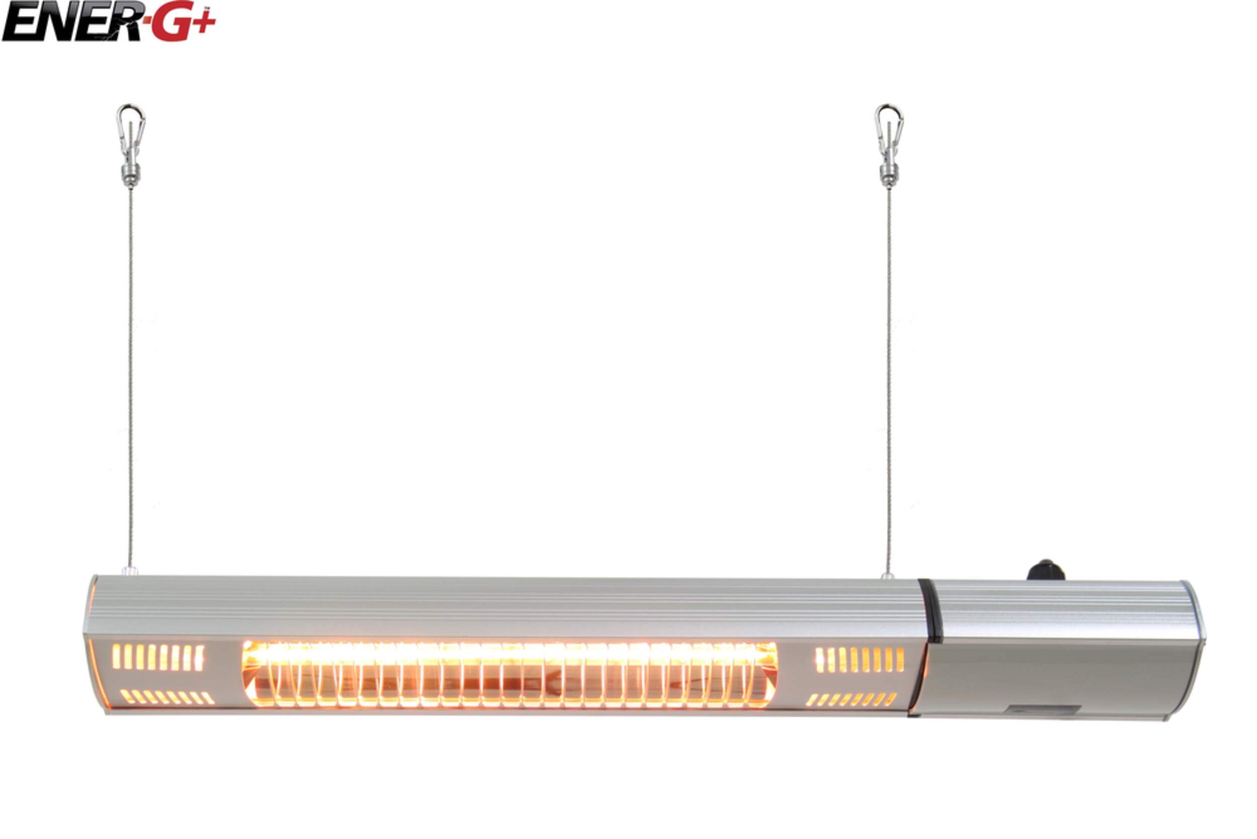 EnerG+ Infrared Electric Patio Heater, Remote Control High Heat Front_Flat