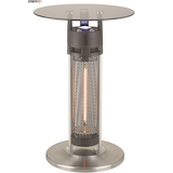 EnerG+ Infrared Electric Patio Heater, Round Glass Bistro Table Front_Elevated